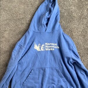 Marmot Blue Hoodie Sweatshirt